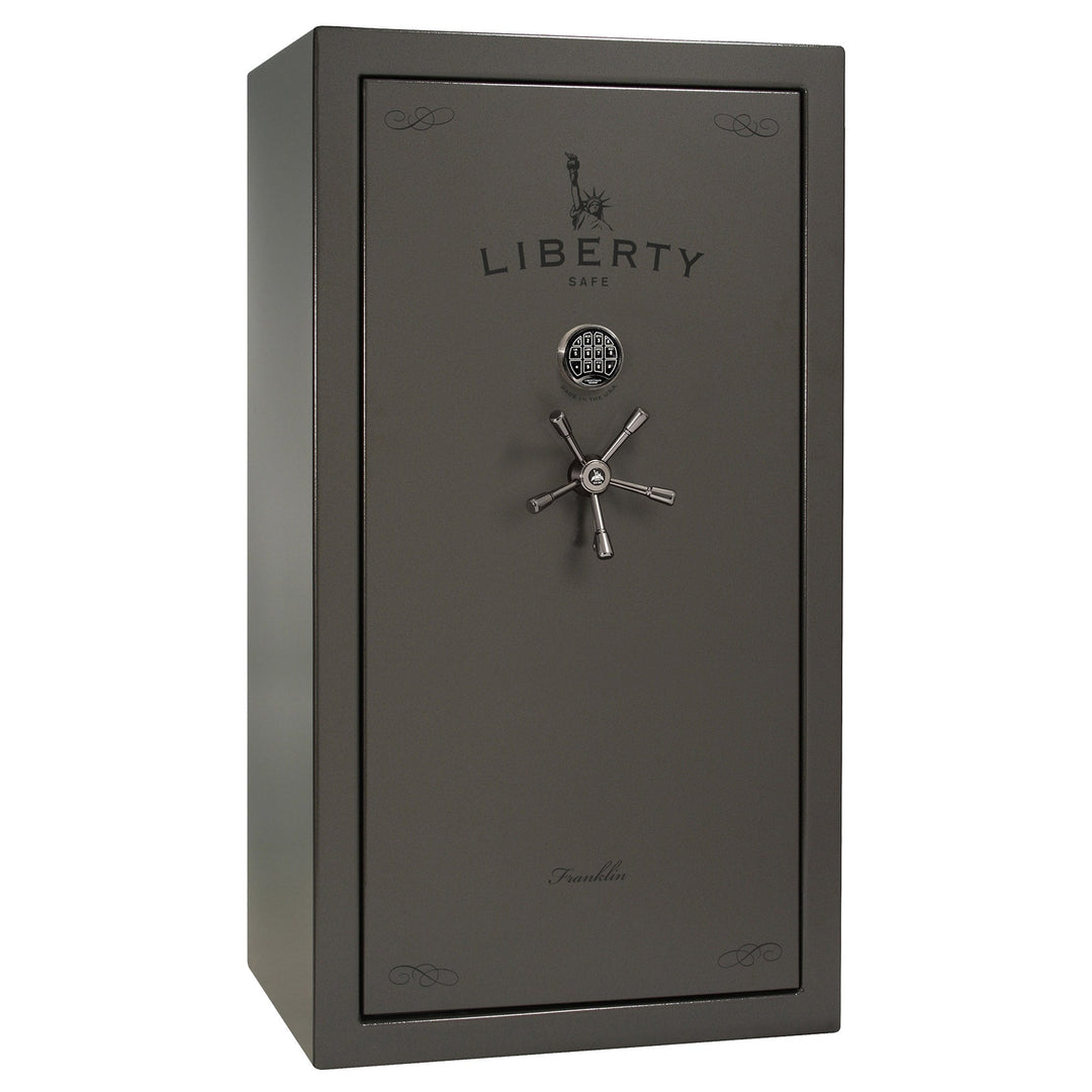 Franklin Series | Level 5 Security | 110 Minute Fire Protection | 40 | DIMENSIONS: 66.5"(H) X 36"(W) X 27.5"(D*) | Gray Marble | ProFlex Modular Shelving – Closed Door
