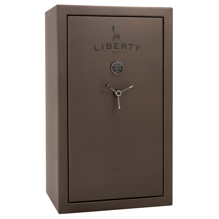 Colonial Series | Level 4 Security | 75 Minute Fire Protection | 30 | DIMENSIONS: 60.5"(H) X 36"(W) X 22"(D*) | Bronze Textured | Electronic Lock