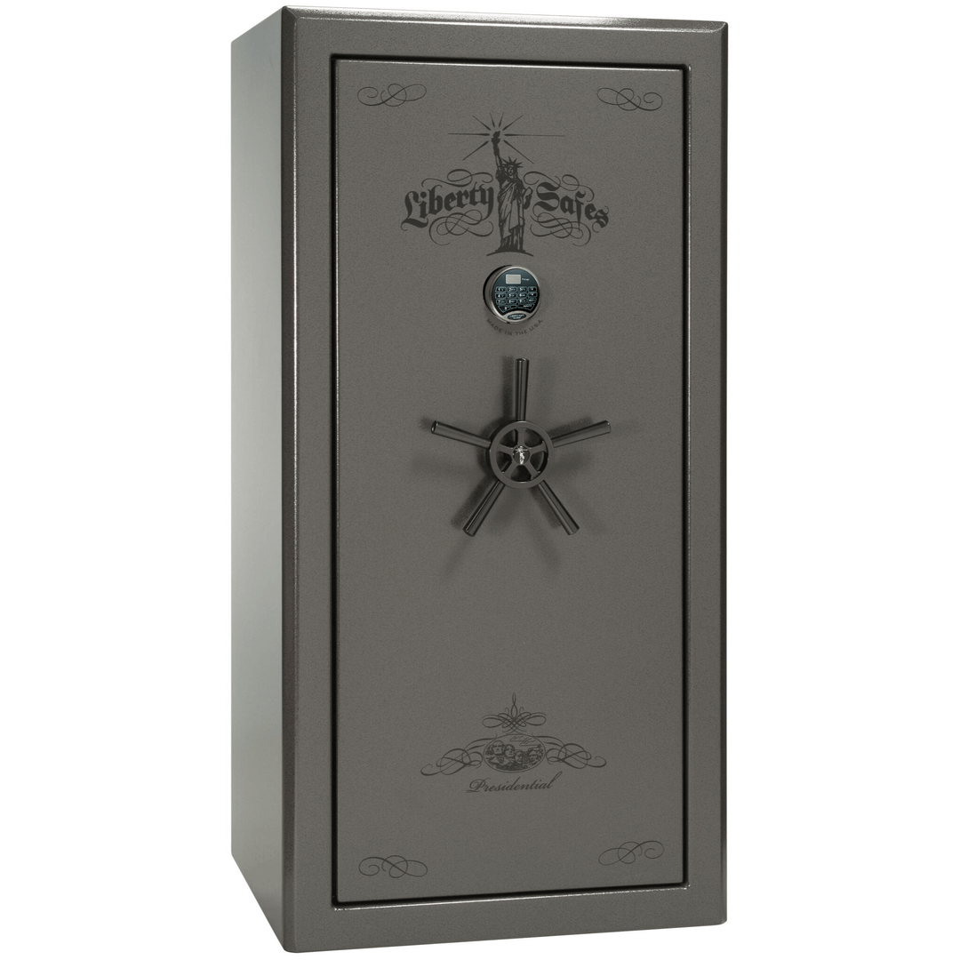 Presidential Series | Level 8 Security | 2.5 Hours Fire Protection | 25 | Dimensions: 60.5"(H) x 30.25"(W) x 24.75"(D*)  | Gray Marble | Electronic Lock