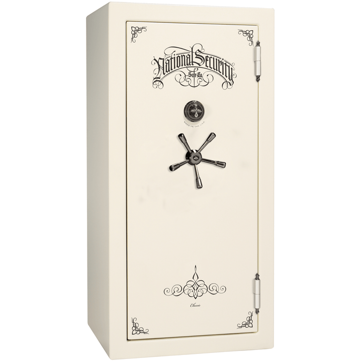 Classic Plus Series | Level 7 Security | 110 Minute Fire Protection | 25 | DIMENSIONS: 60.5"(H) X 30"(W) X 28.5"(D) | Black Gloss | Mechanical Lock