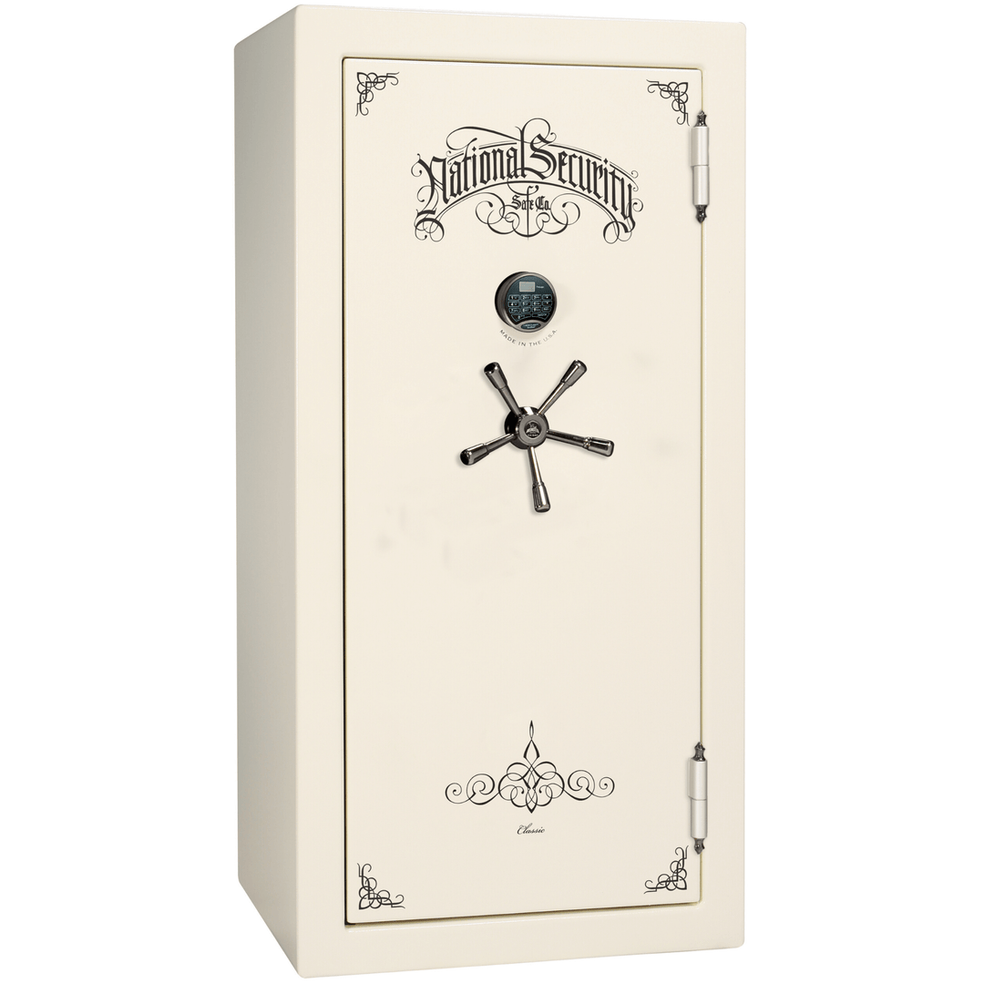 Classic Plus Series | Level 7 Security | 110 Minute Fire Protection | 25 | DIMENSIONS: 60.5"(H) X 30"(W) X 28.5"(D) | Burgundy 2 Tone | Mechanical Lock