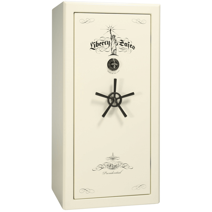 Presidential Series | Level 8 Security | 2.5 Hours Fire Protection | 25 | Dimensions: Dimensions: 60.5"(H) x 30.25"(W) x 24.75"(D*) | White Marble | Mechanical Lock