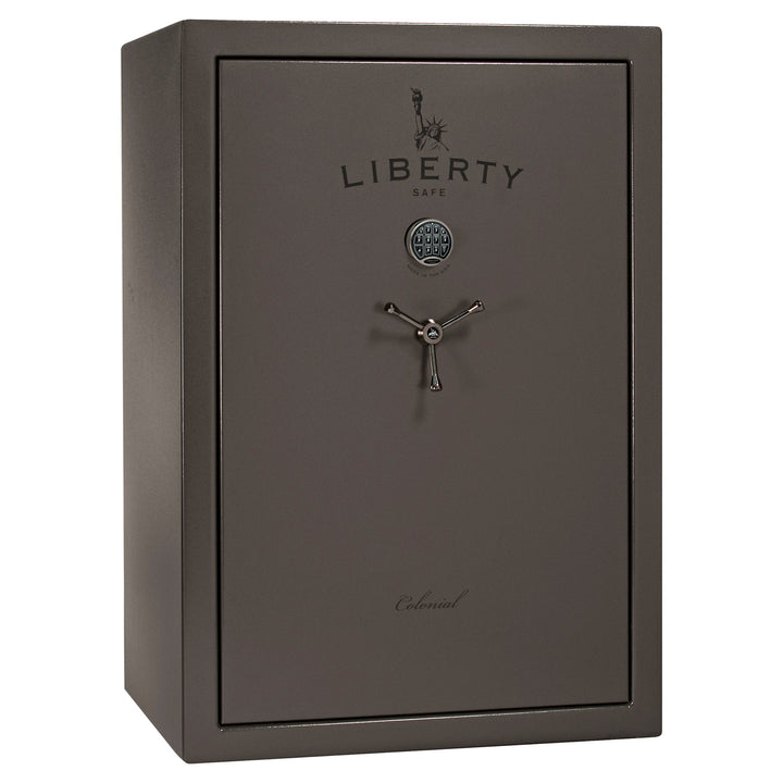Colonial 35 | Pro Flex Interior | Level 4 Security | 75 Minute Fire Protection | Dimensions: 60.5"(H) x 42"(W) x 22"(D) | Up to 45 Long Guns | Gray Marble | Electronic Lock - Closed