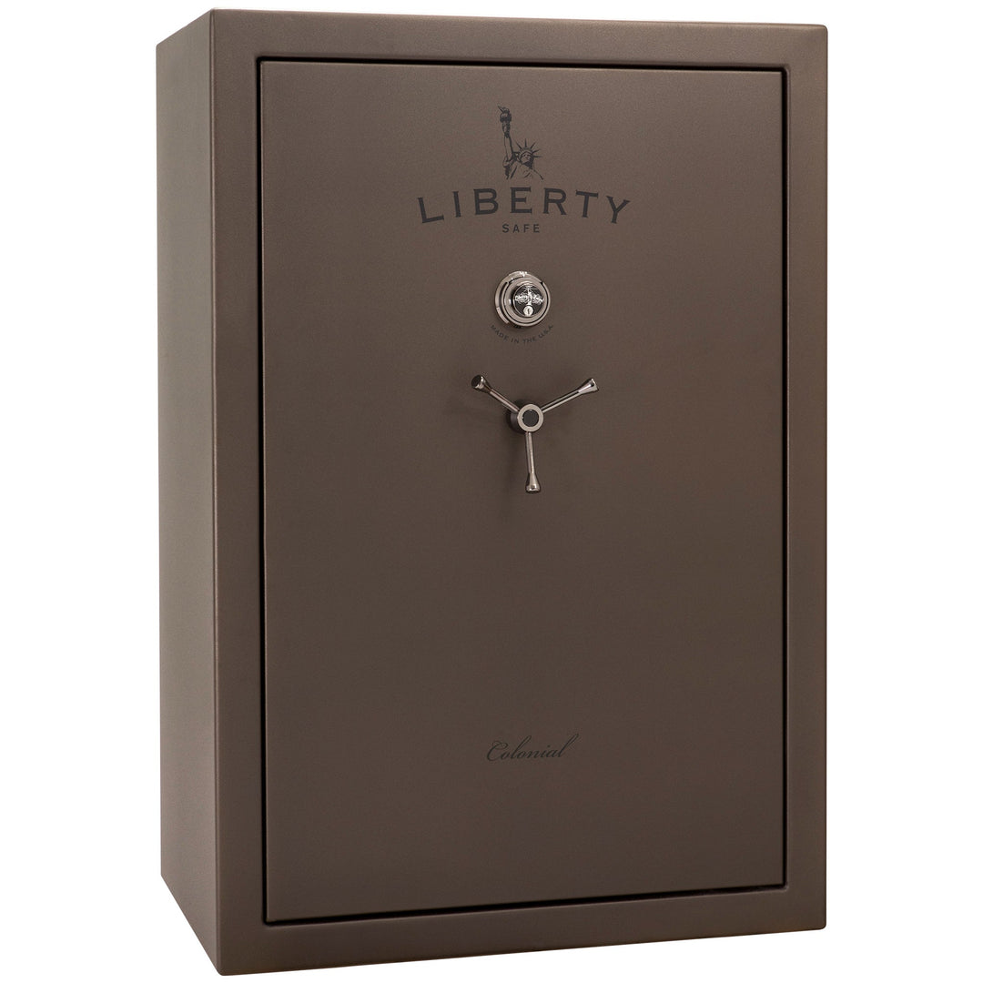 Colonial Series | Level 4 Security | 75 Minute Fire Protection | 35 | DIMENSIONS: 60.5"(H) X 42”(W) X 22"(D*) | Bronze Textured | Mechanical Lock - closed