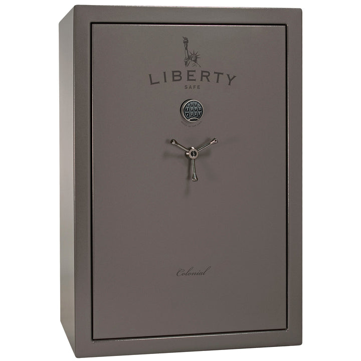 Colonial Series | Level 4 Security | 75 Minute Fire Protection | 35 | DIMENSIONS: 60.5"(H) X 42”(W) X 22"(D*) | Gray Gloss | Electronic Lock - closed