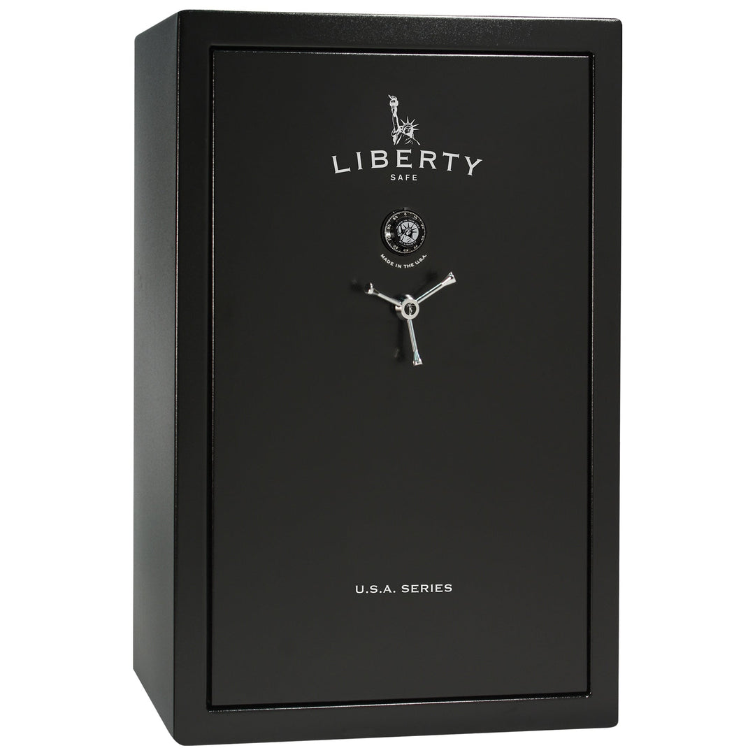 USA Series | Level 3 Security | 60 Minute Fire Rating | 48 | Dimensions: 60.5"(H) x 42”(W) x 22"(D) | Black Textured | Mechanical Lock - Closed Door