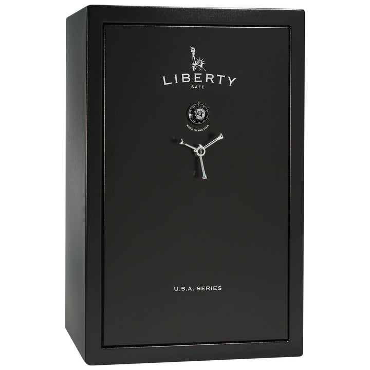 USA Series | Level 3 Security | 60 Minute Fire Rating | 48 | Dimensions: 60.5"(H) x 42”(W) x 22"(D) | Black Textured | Mechanical Lock - Closed Door